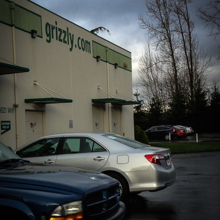 We arrived at the Grizzly showroom bright and early.